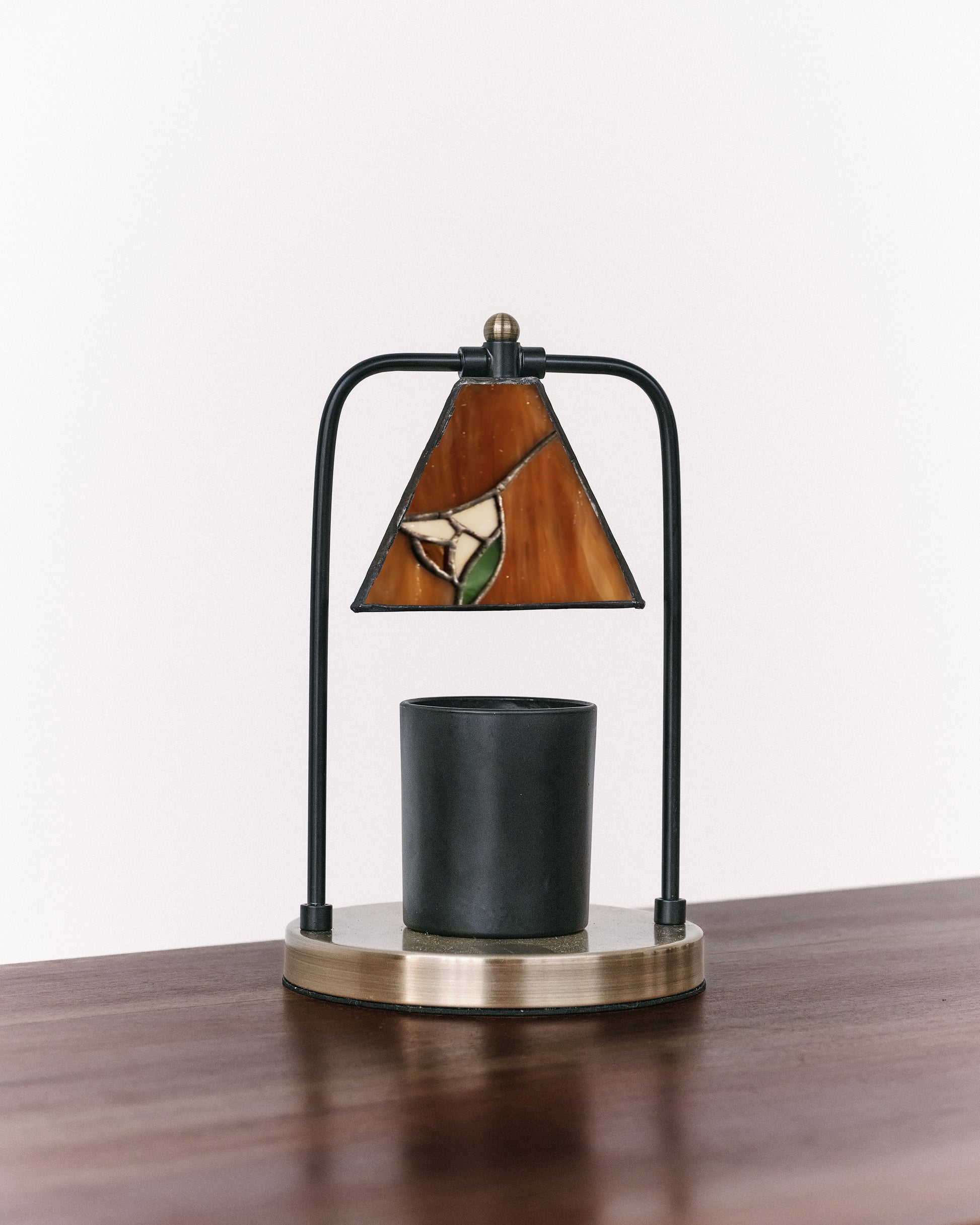 Floral Cacao Glass Candle Warmer